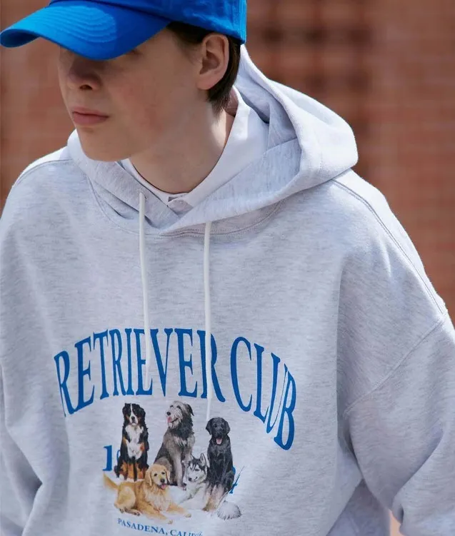 Retriever Club | Unisex Street Style Oversized Hoodies with Long Sleeves