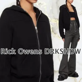 RICK OWENS | Plain Cotton Hoodies - Street Style Long Sleeves