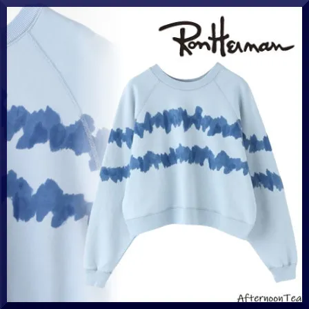 Ron Herman Sweat Street Style Tie-dye Long Sleeves Cotton