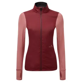 Ronhill Tech Hyperchill Women's Windproof Running Jacket Cabernet Blush