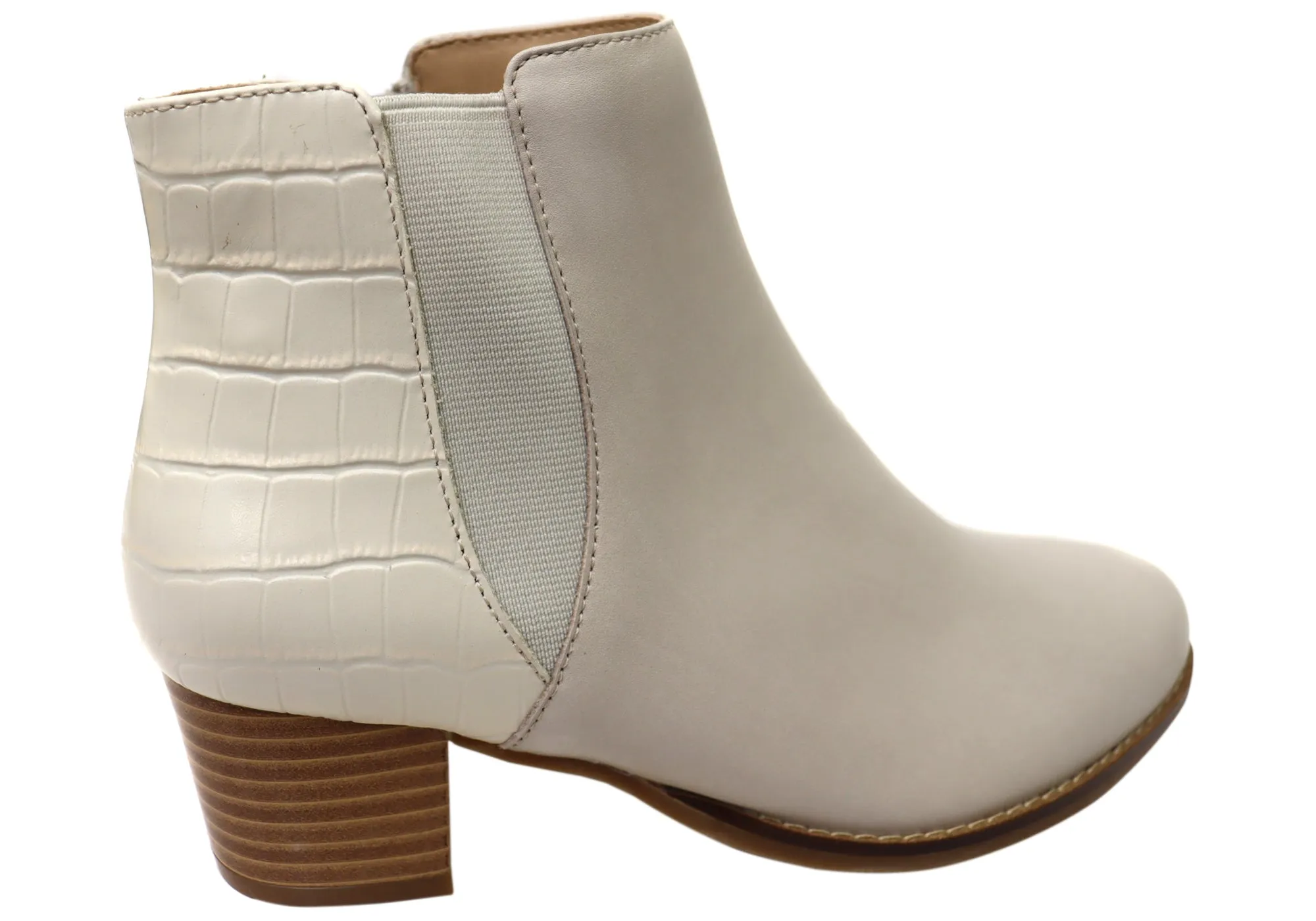 Scholl Orthaheel Heaven Womens Comfortable Leather Ankle Boots