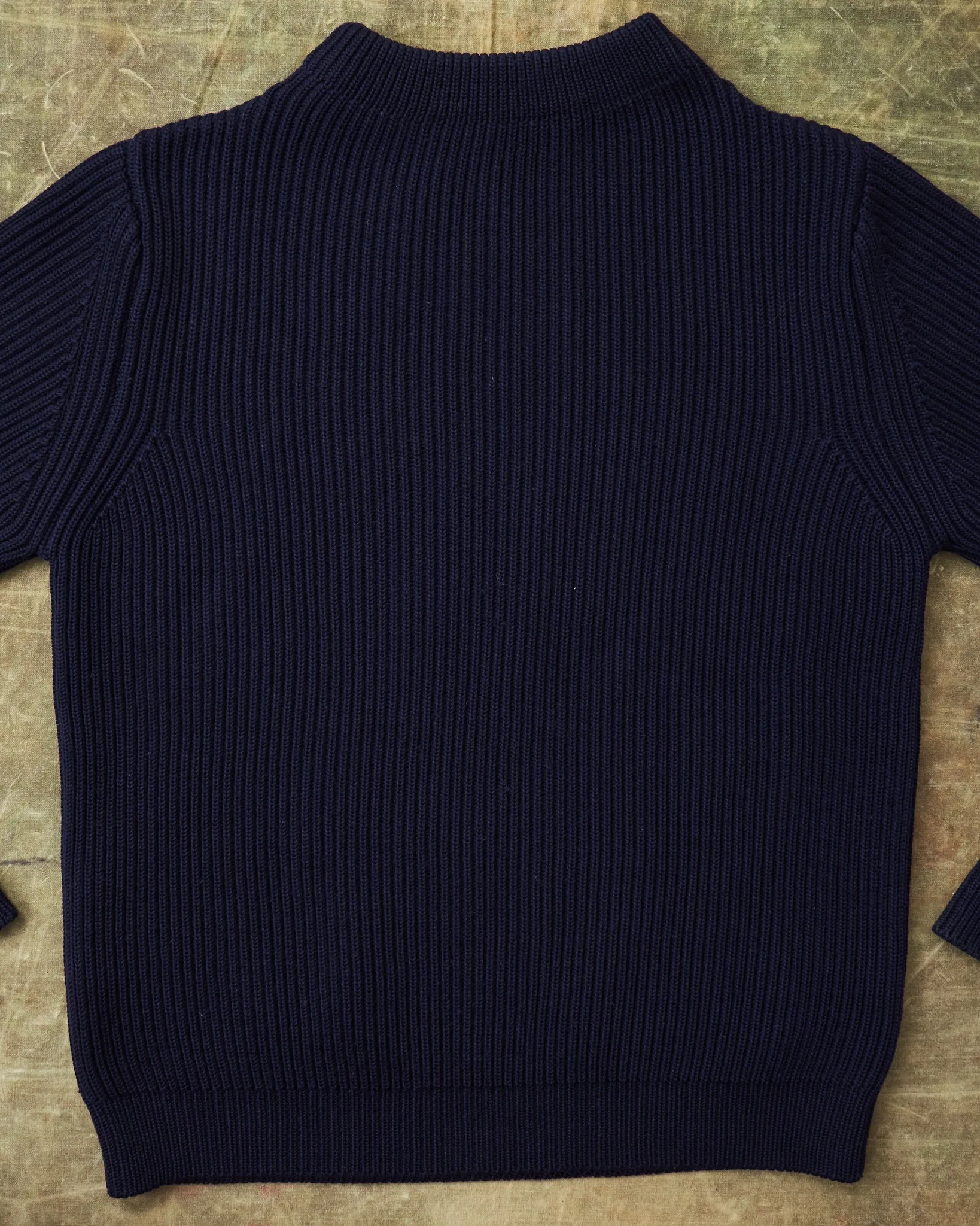 Second Hand Andersen-Andersen Navy Crewneck Sweater 100% Merino Wool Size M