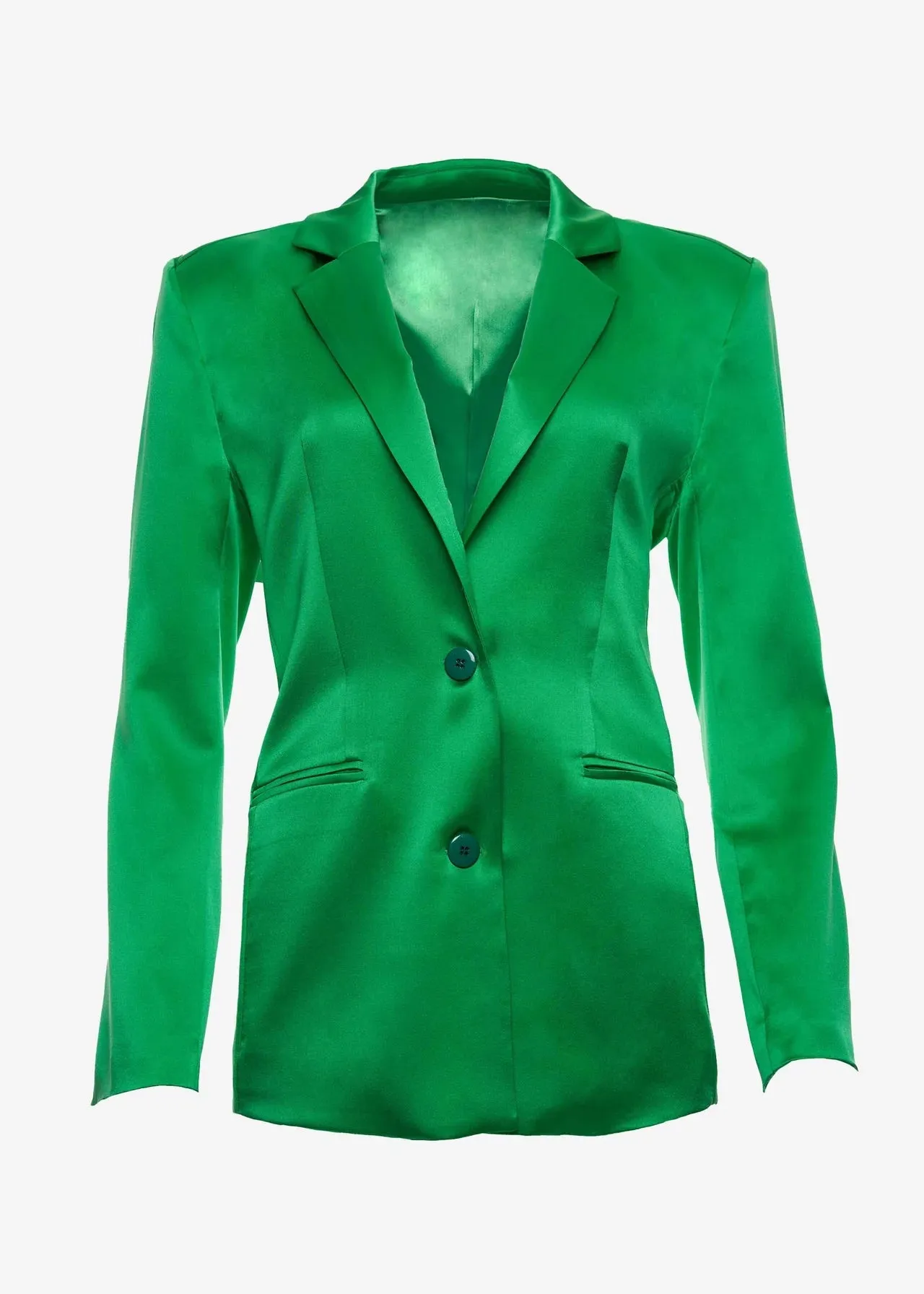 Ser.o.ya Motlee Silk Blazer Kelly Green - Shop Now