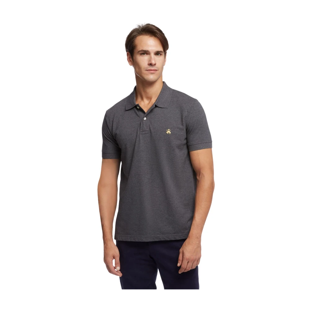 Short slim fit pique polo shirt with short sleeves