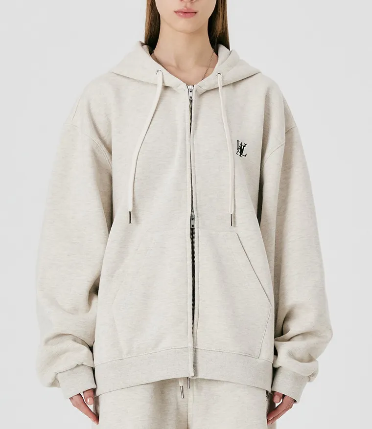 Signature hood zip-up - WOOALONG