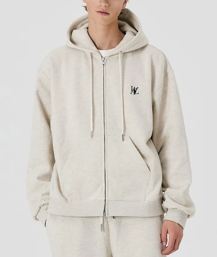 Signature hood zip-up - WOOALONG