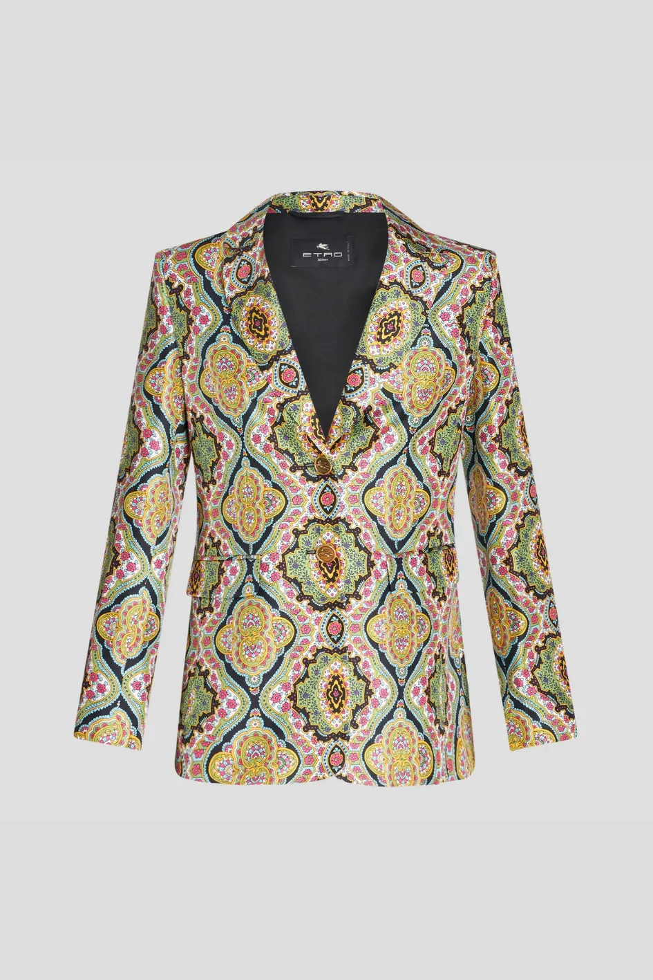 Silk Printed Blazer