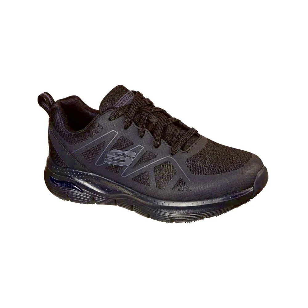 Skechers Arch Fit SR Axtell Metal Free   Non Safety Shoes Black Size 9 - Screwfix