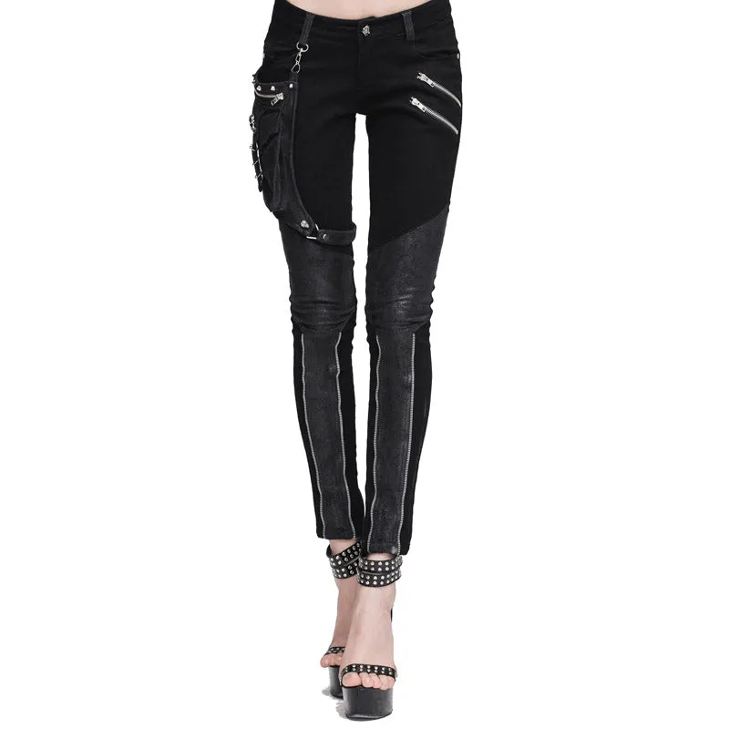 Skinny Pants with Zipper