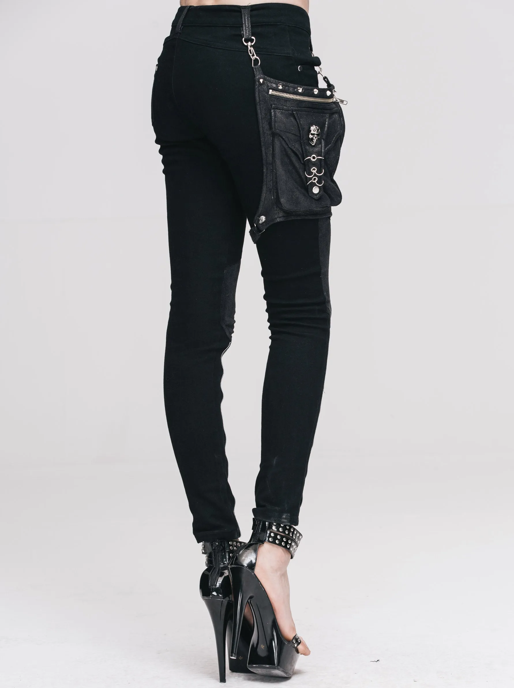 Skinny Pants with Zipper