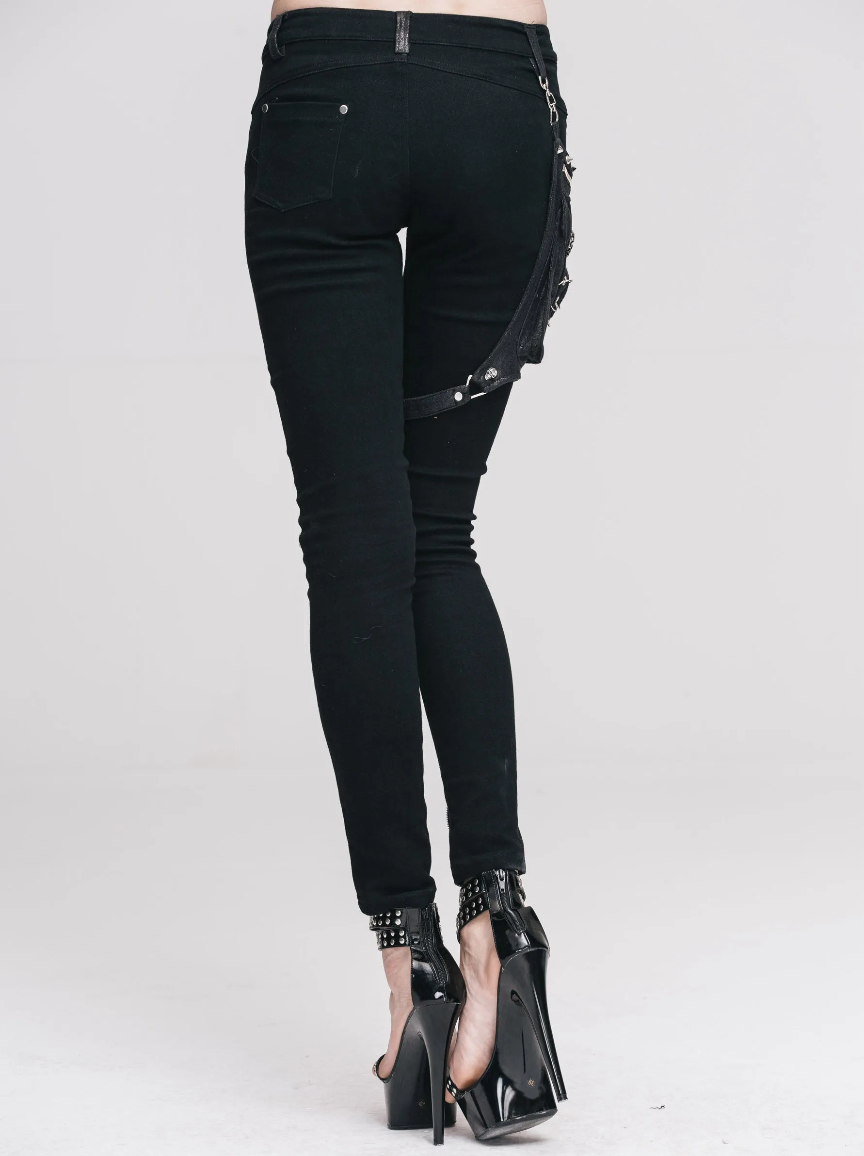 Skinny Pants with Zipper