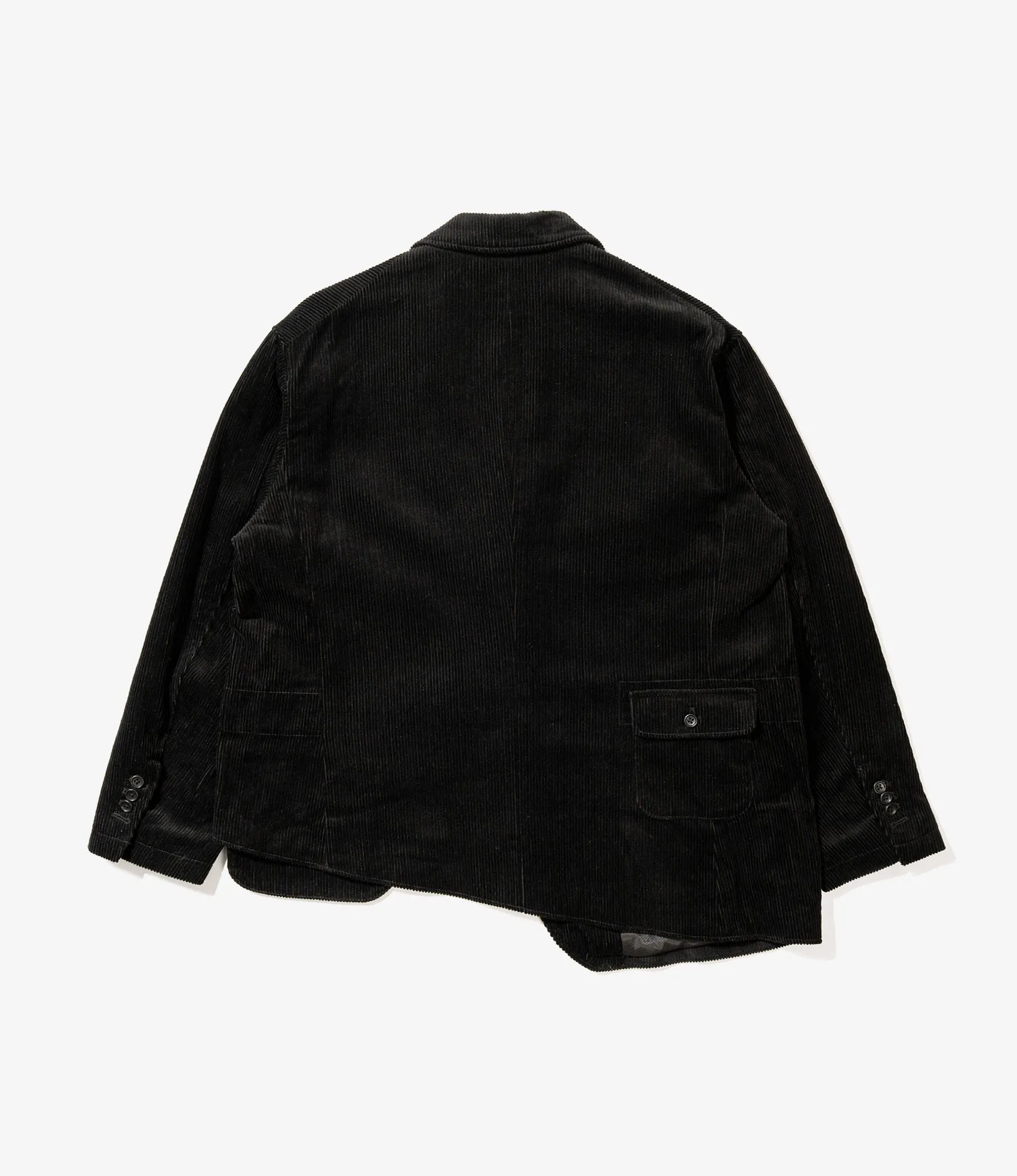 Slanted Jacket – Black 8W Corduroy