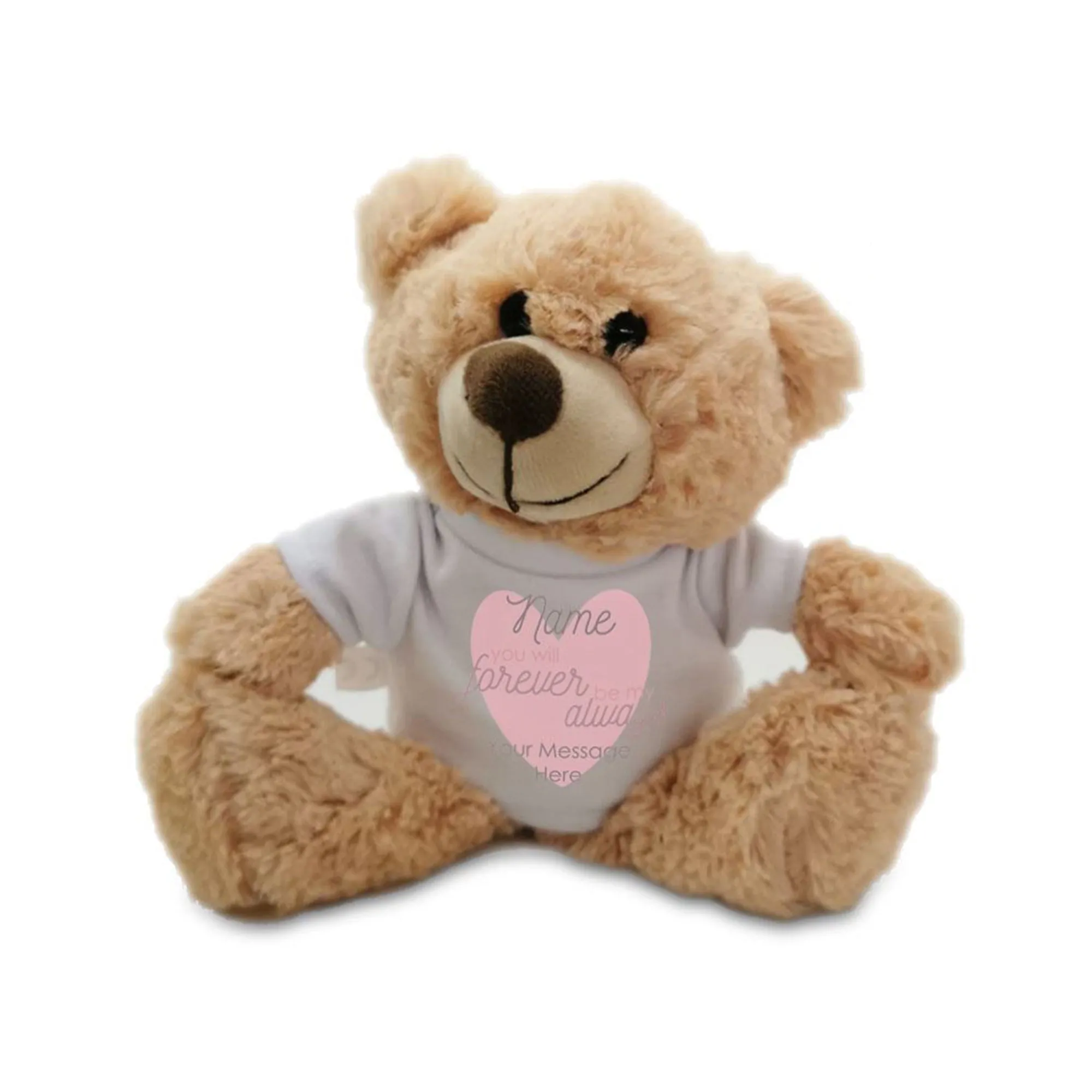 Soft Light Brown Teddy Bear Toy - Forever My Always T-Shirt