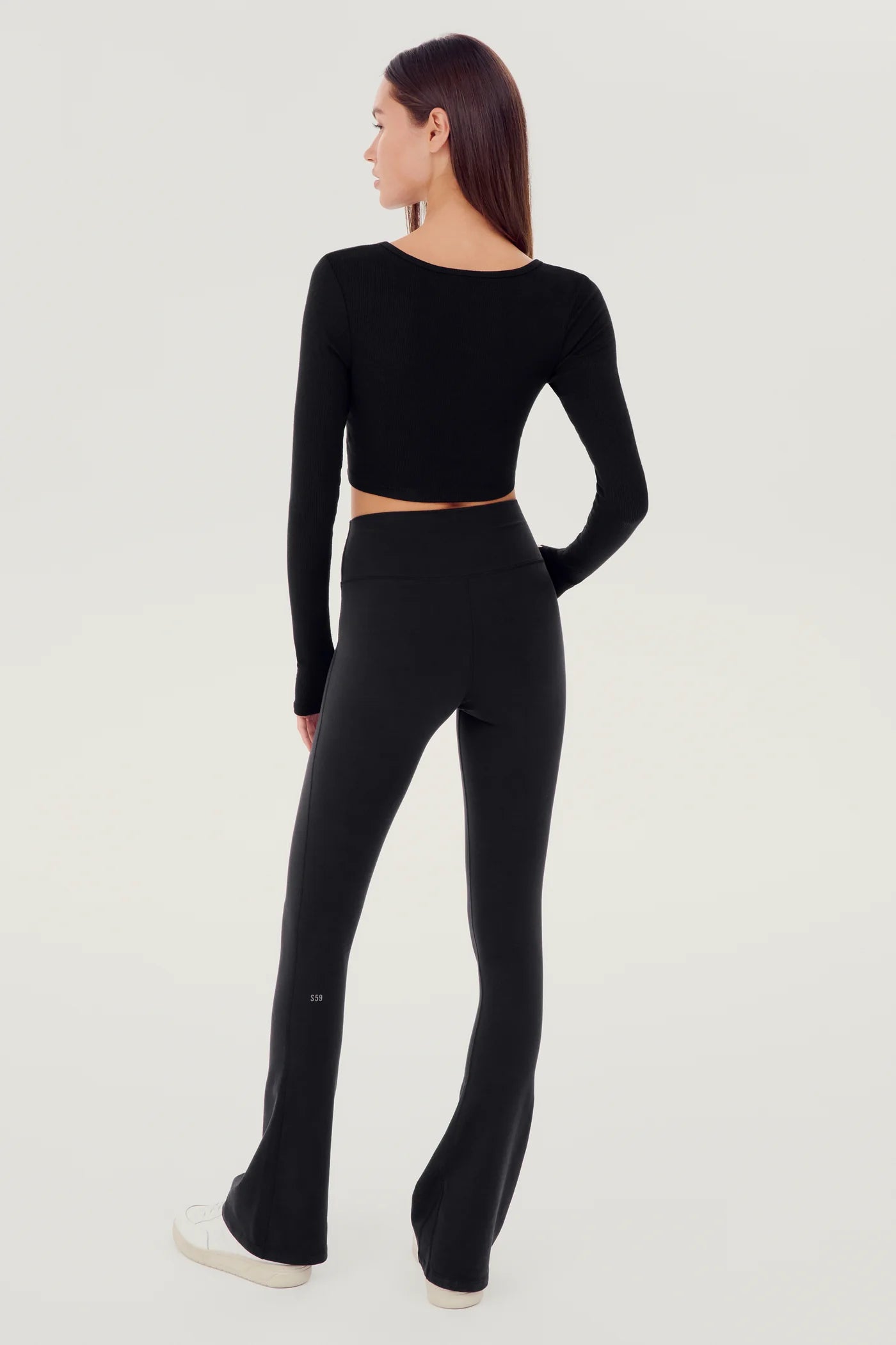 Splits 59 Black Ribbed Cardigan