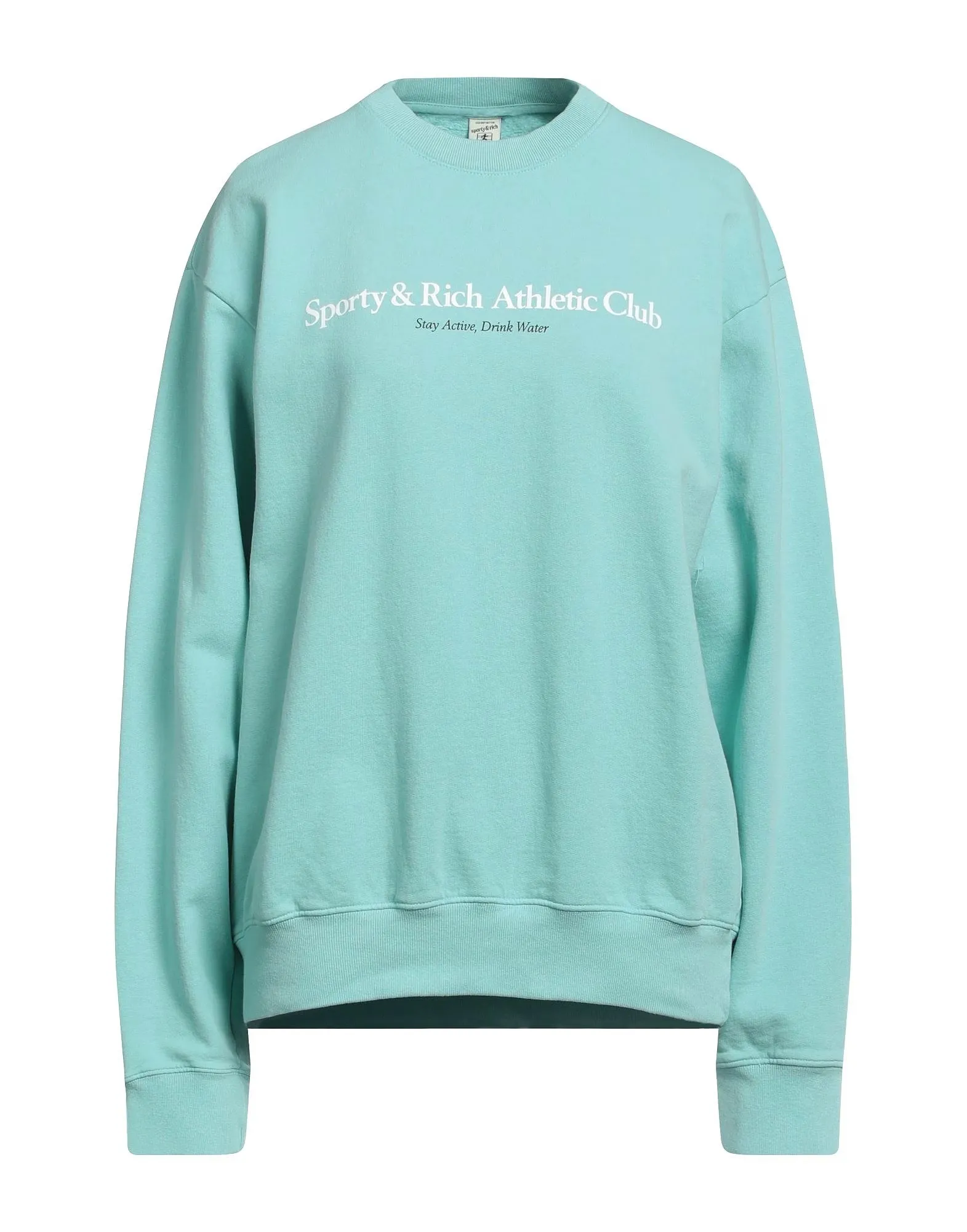 Sporty & Rich crew neck street style long sleeves plain cotton logo