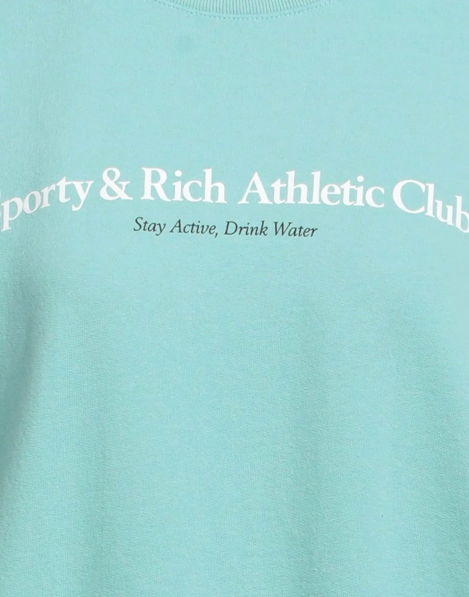 Sporty & Rich crew neck street style long sleeves plain cotton logo