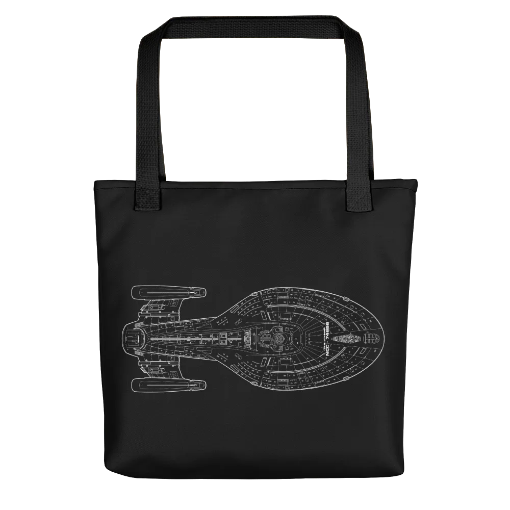 Star Trek: Voyager 25 Schematic Premium Tote Bag