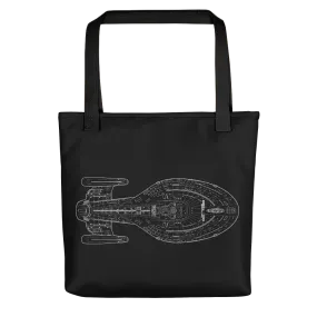 Star Trek: Voyager 25 Schematic Premium Tote Bag