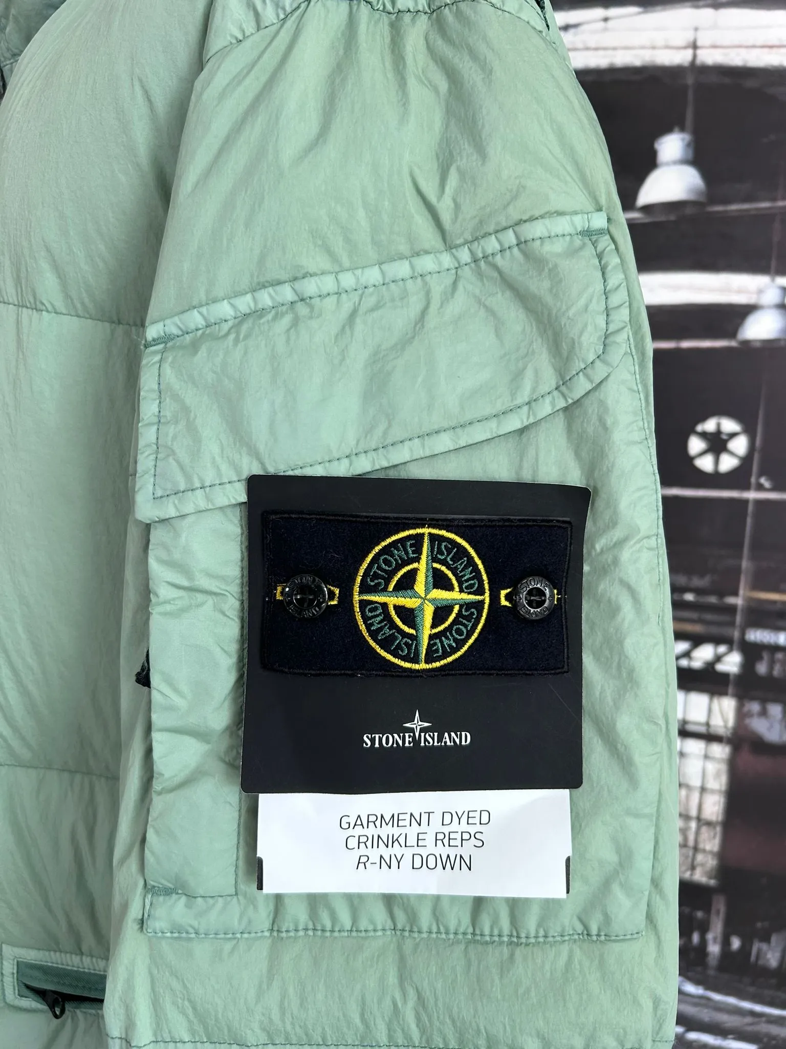 Stone Island Crinkle Reps NY Down Jacket.