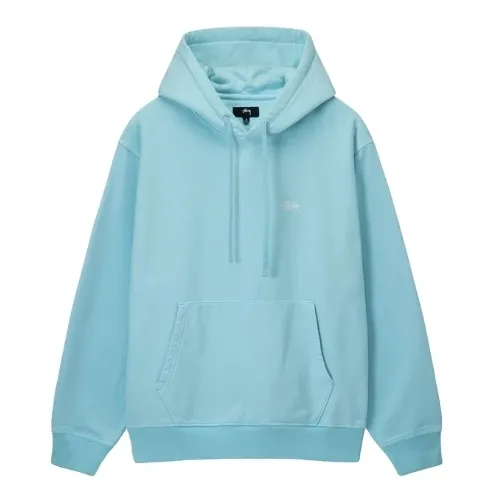 Stussy Unisex Long Sleeve Logo Skater Hoodies - Street Style