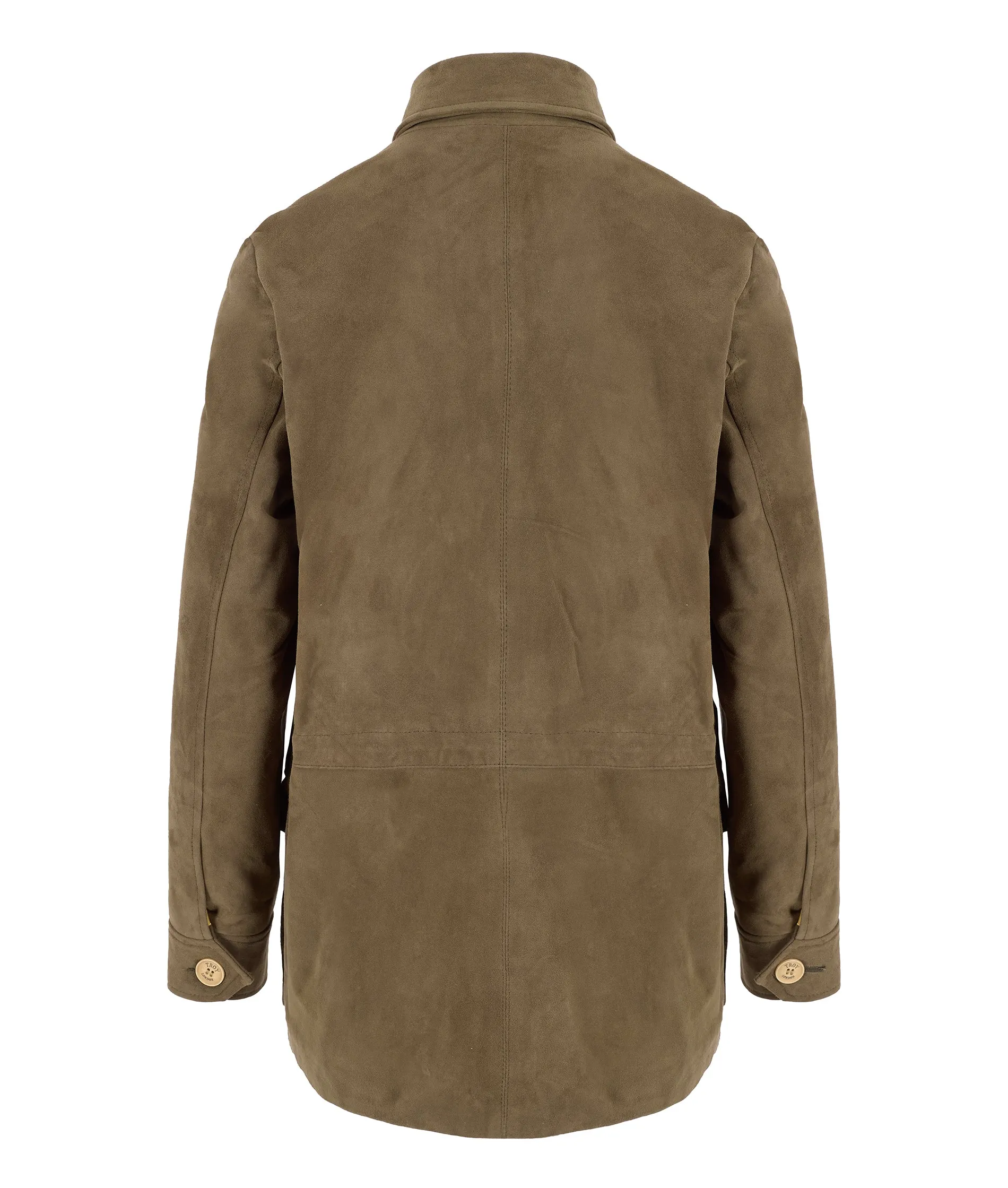 Suede Tracker Jacket in Olive