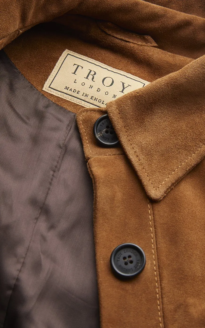 Suede Tracker Jacket in Tan