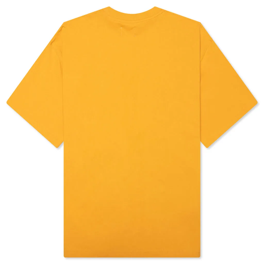 Summer Yellow Embroidery Box Tee