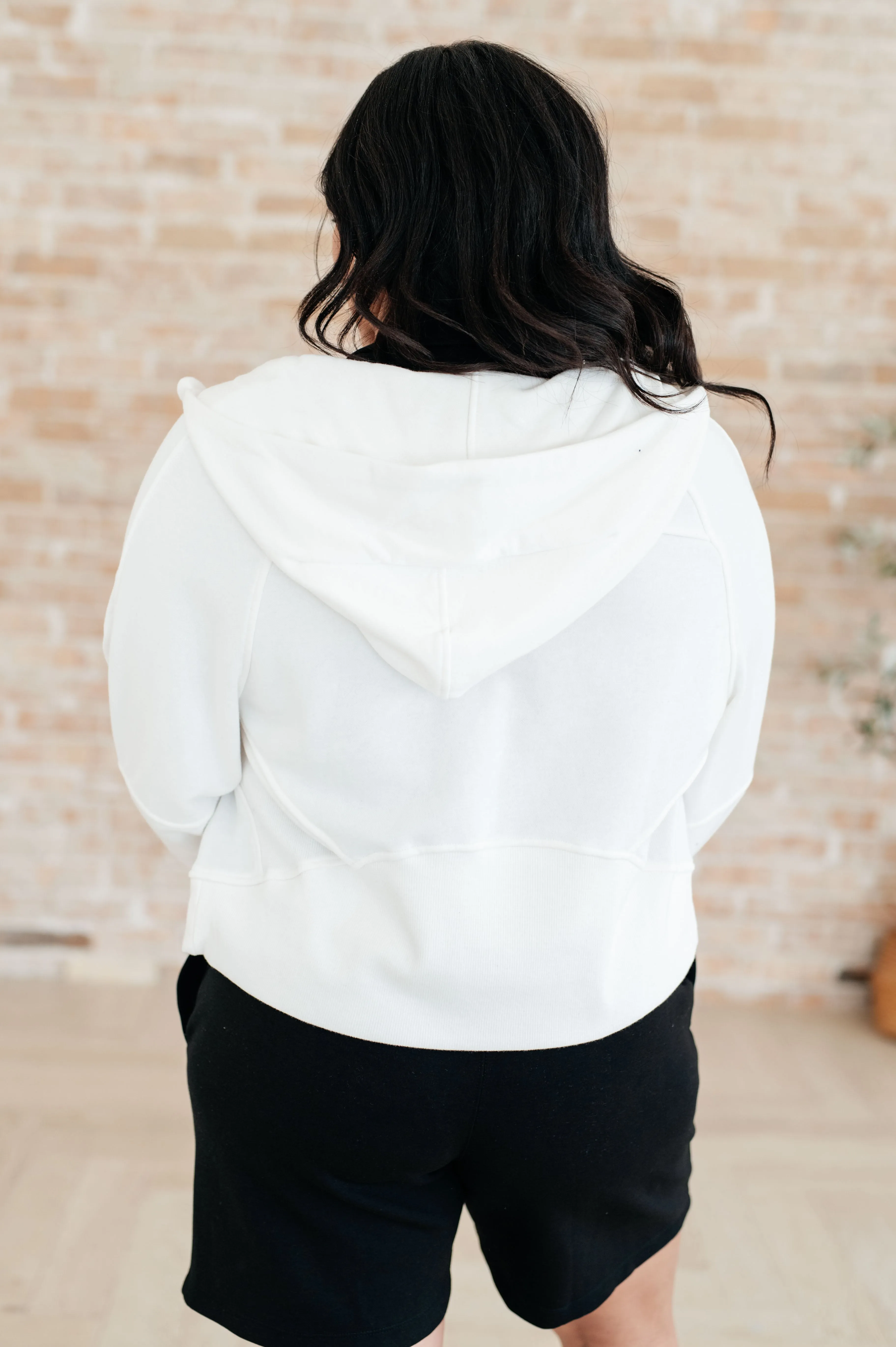 Sun or Shade Off White Zip Up Jacket.