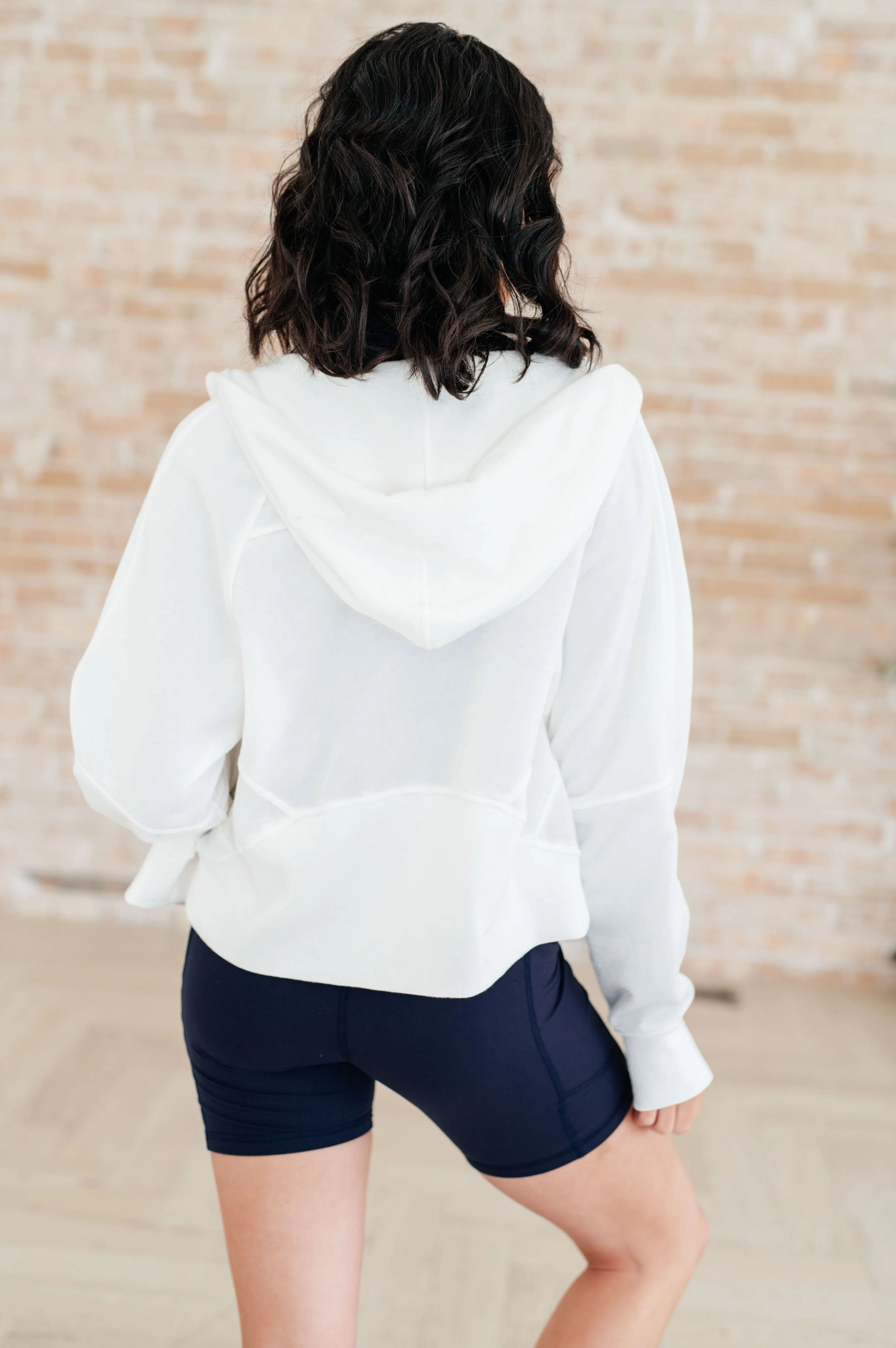 Sun or Shade Off White Zip Up Jacket.