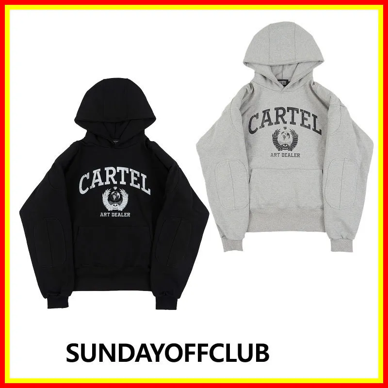 SUNDAYOFFCLUB | Long Sleeves Plain Cotton Logo Street Style | Unisex