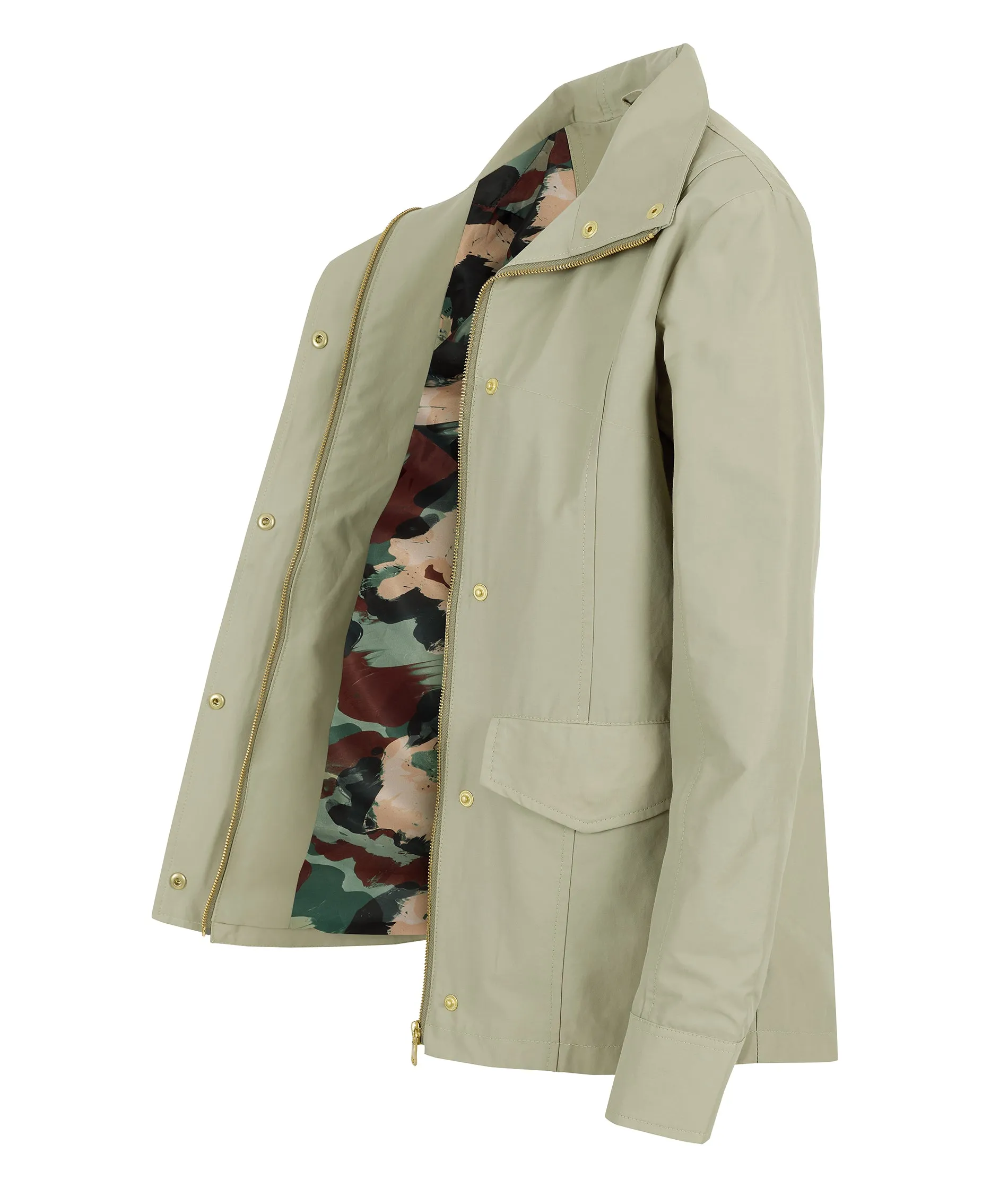 Sundowner Jacket in Sage with Camo Lining