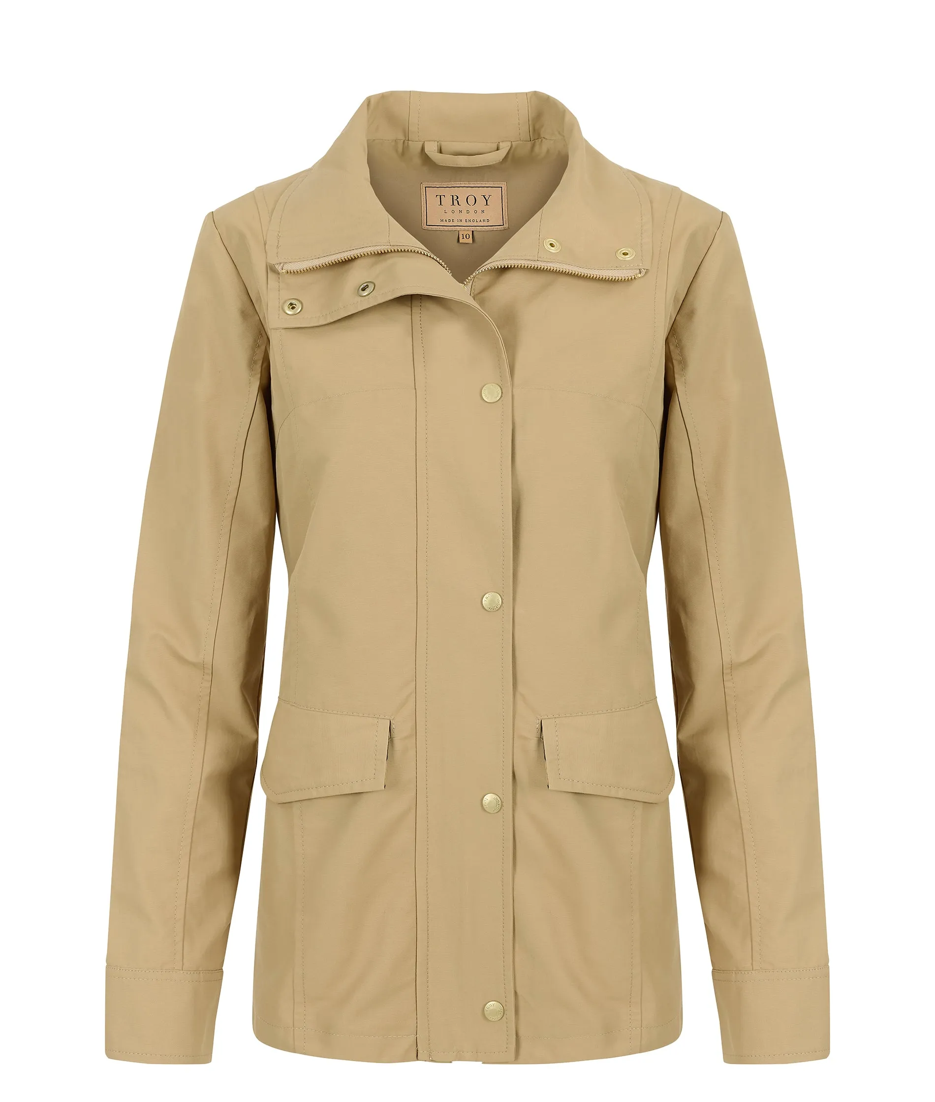 Sundowner Jacket in Sand with Leopard Lining