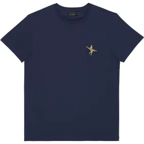 Surf-inspired Navy Sun Bask T-Shirt for Women