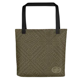 Survivor Green Tribal All Over Print Premium Tote Bag