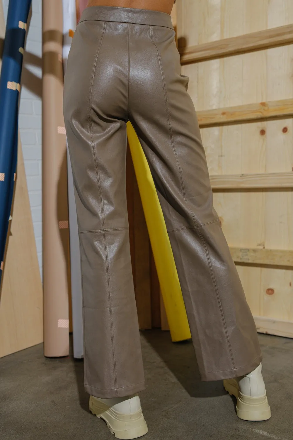 Synthetic Leather Pants