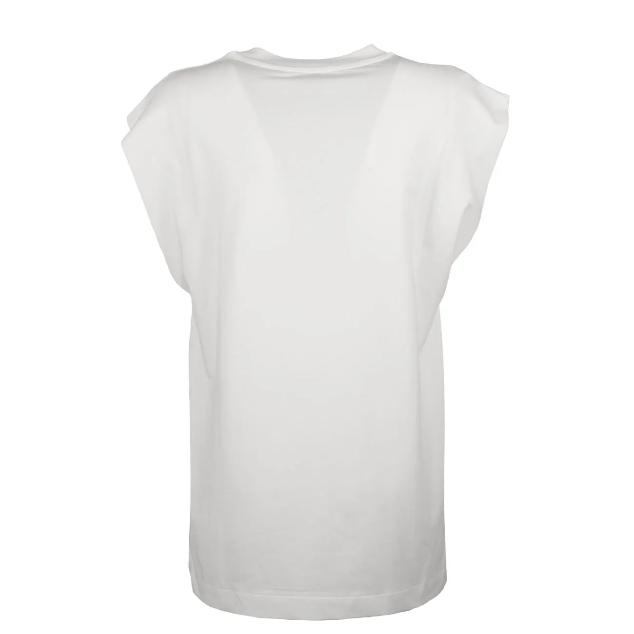 T-shirt bianca donna mezza manica Girocollo