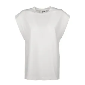 T-shirt bianca donna mezza manica Girocollo