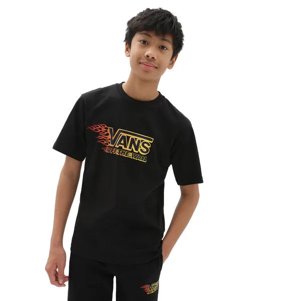 T-Shirt Vans Metallic Flame Black - Kids