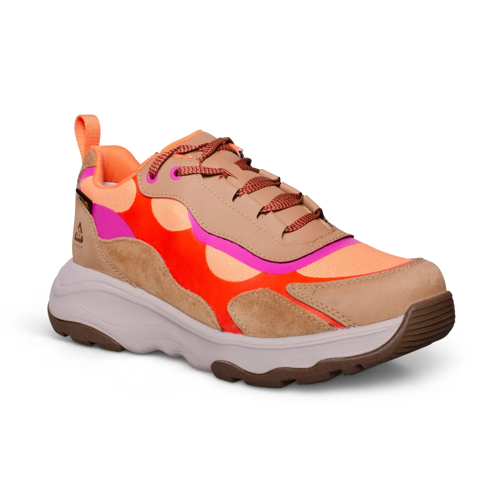 Teva low RP boots in honey brown and coral rose for women