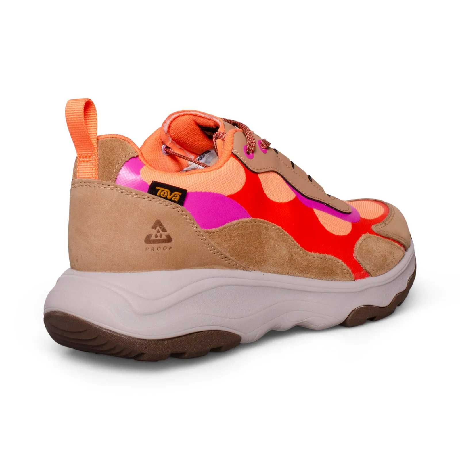 Teva low RP boots in honey brown and coral rose for women