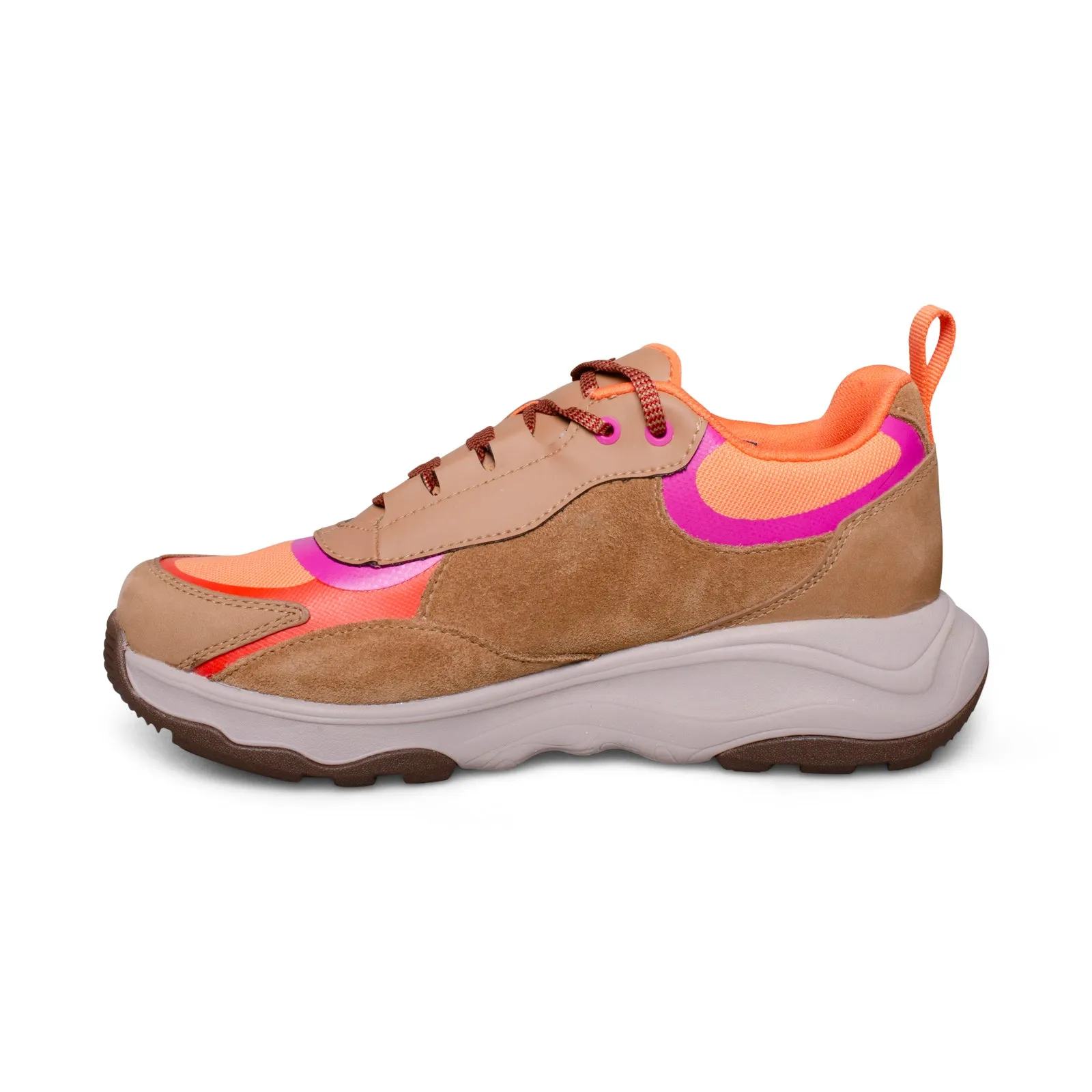 Teva low RP boots in honey brown and coral rose for women