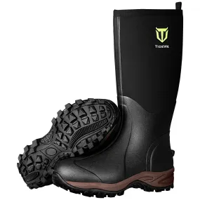 TideWe Rubber Neoprene Boots Men and Women Waterproof Durable 6mm Hunting Boots