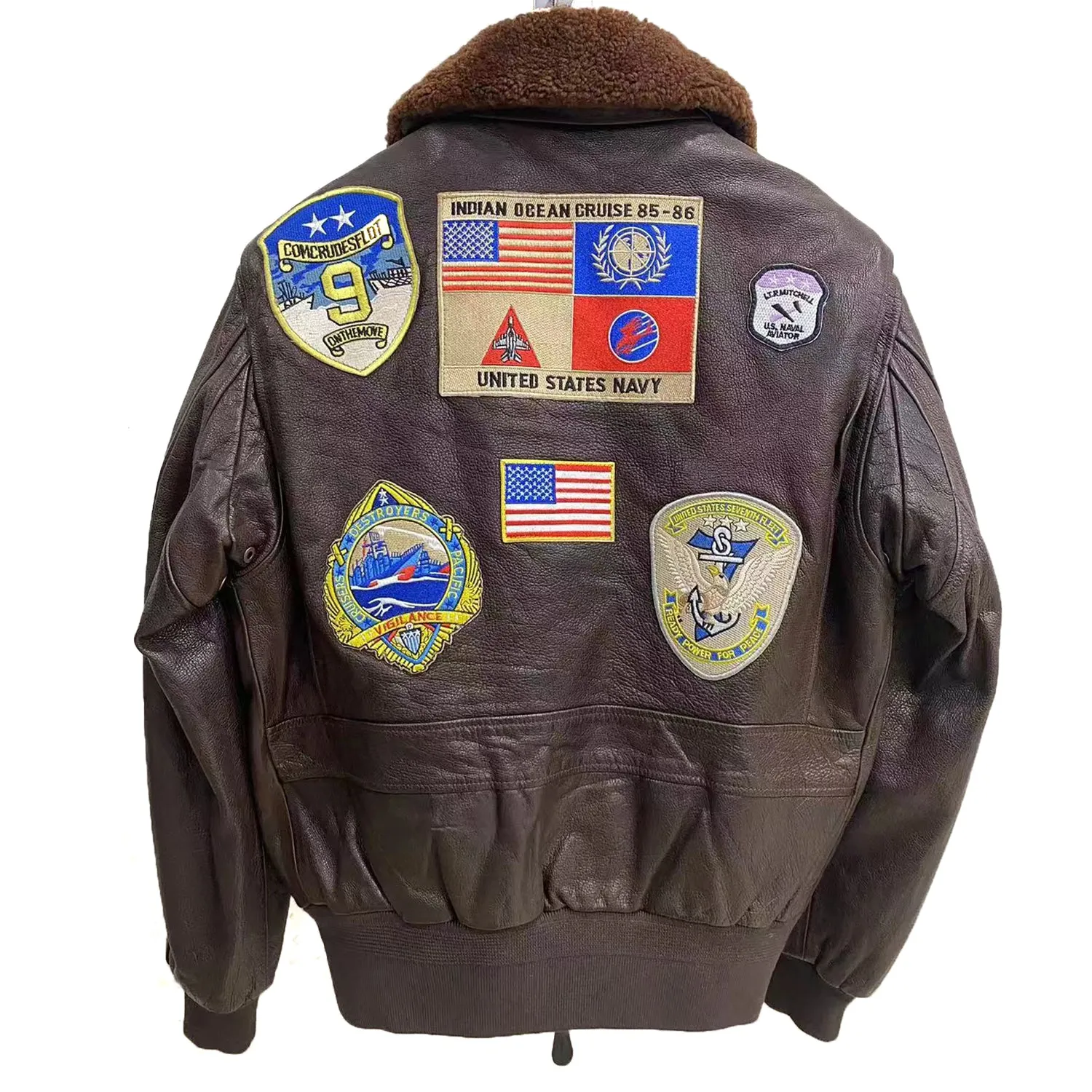 TOP GUN MAVERICK Leather Flight Jacket