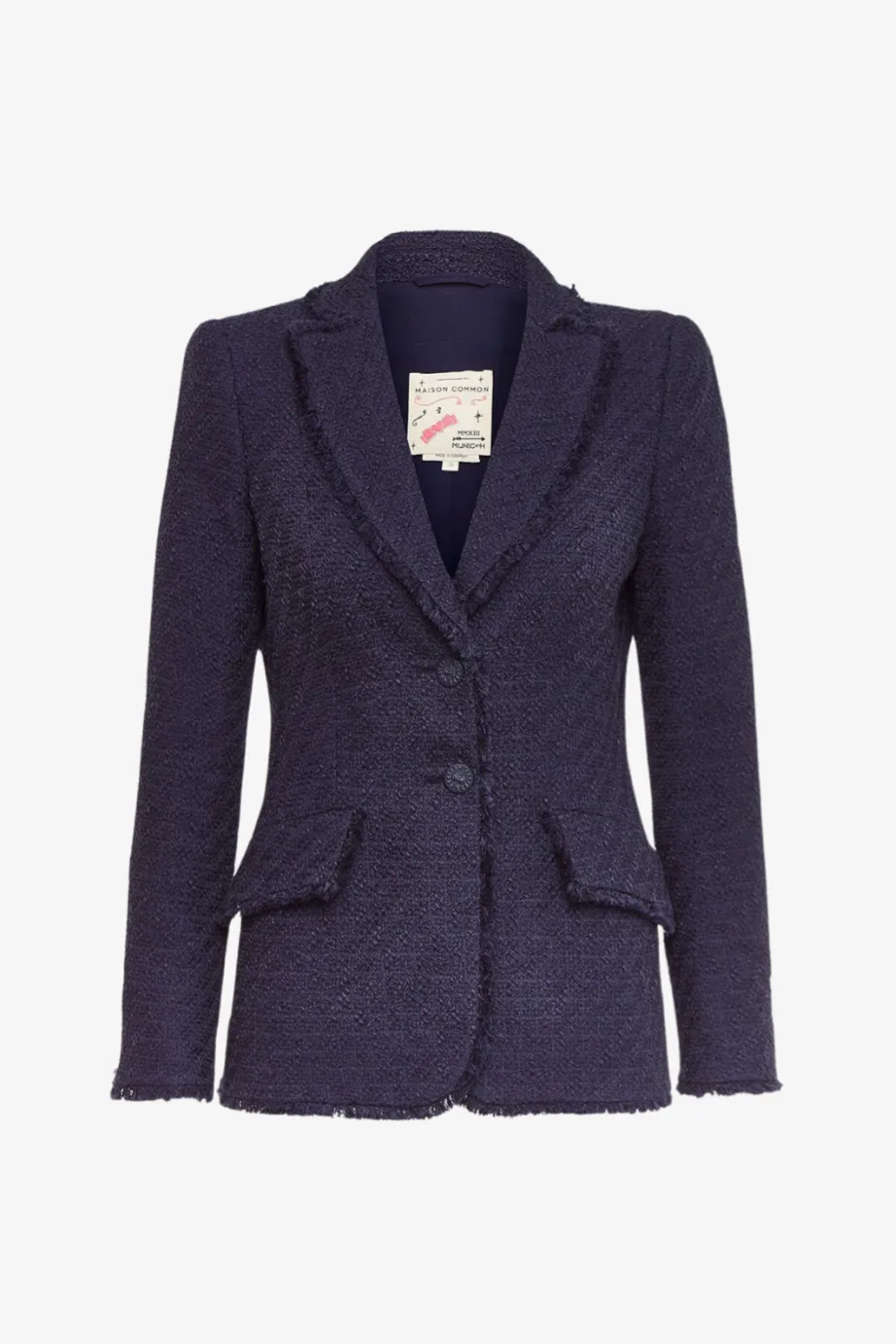 Tweed Blazer with Patch Pockets