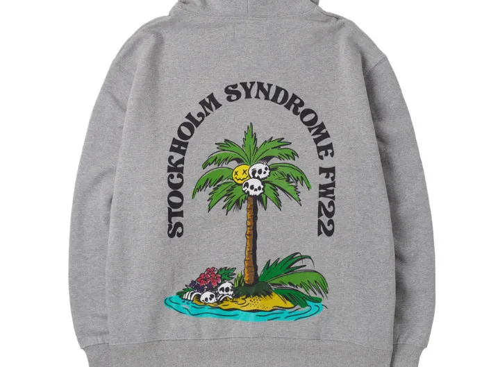 Unisex Long Sleeve Cotton Logo Hoodies - Stockholm Syndrome Collection