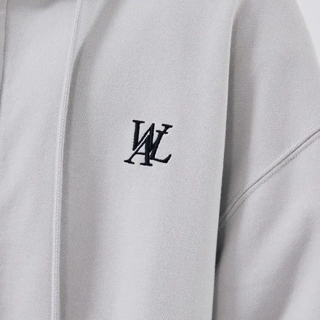 Unisex plain cotton logo hoodies | WOOALONG Street Style