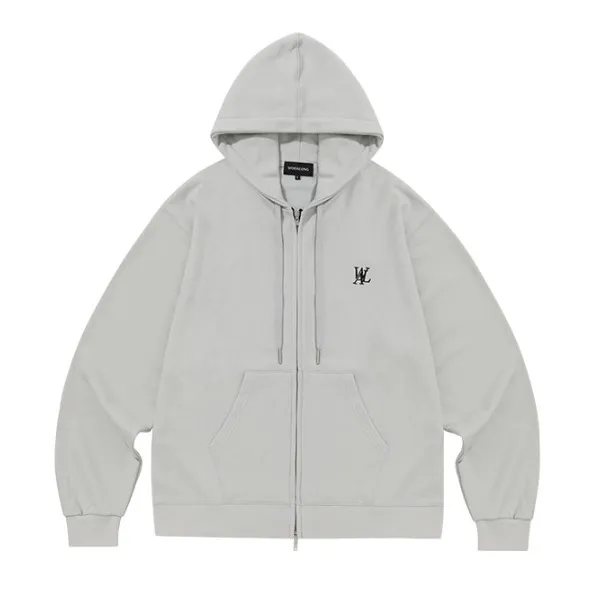 Unisex plain cotton logo hoodies | WOOALONG Street Style