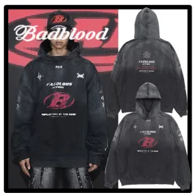 Unisex Street Style Logo Hoodies and Sweatshirts by BADBLOOD