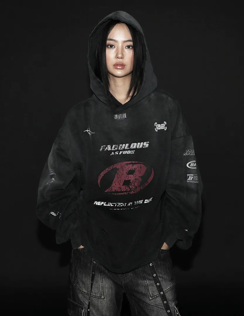 Unisex Street Style Logo Hoodies and Sweatshirts by BADBLOOD