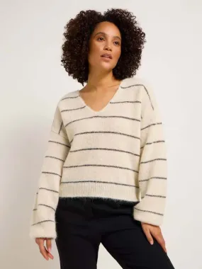 V neck sweater - Stripes